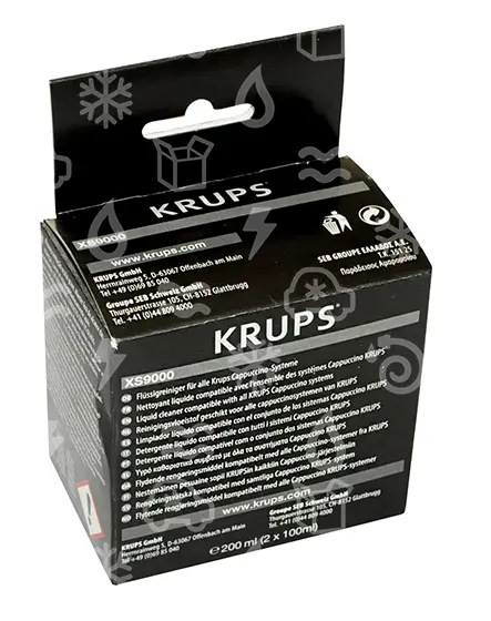 tekutý čistič na systém CAPPUCCINO KRÜPS XS900010, 2 x 100ml